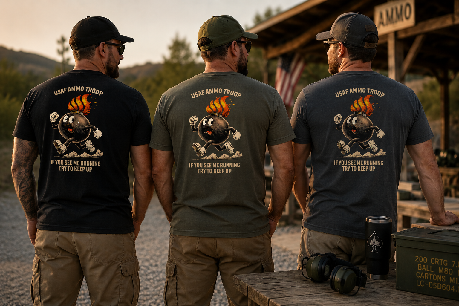 USAF AMMO - Try To Keep Up Tee