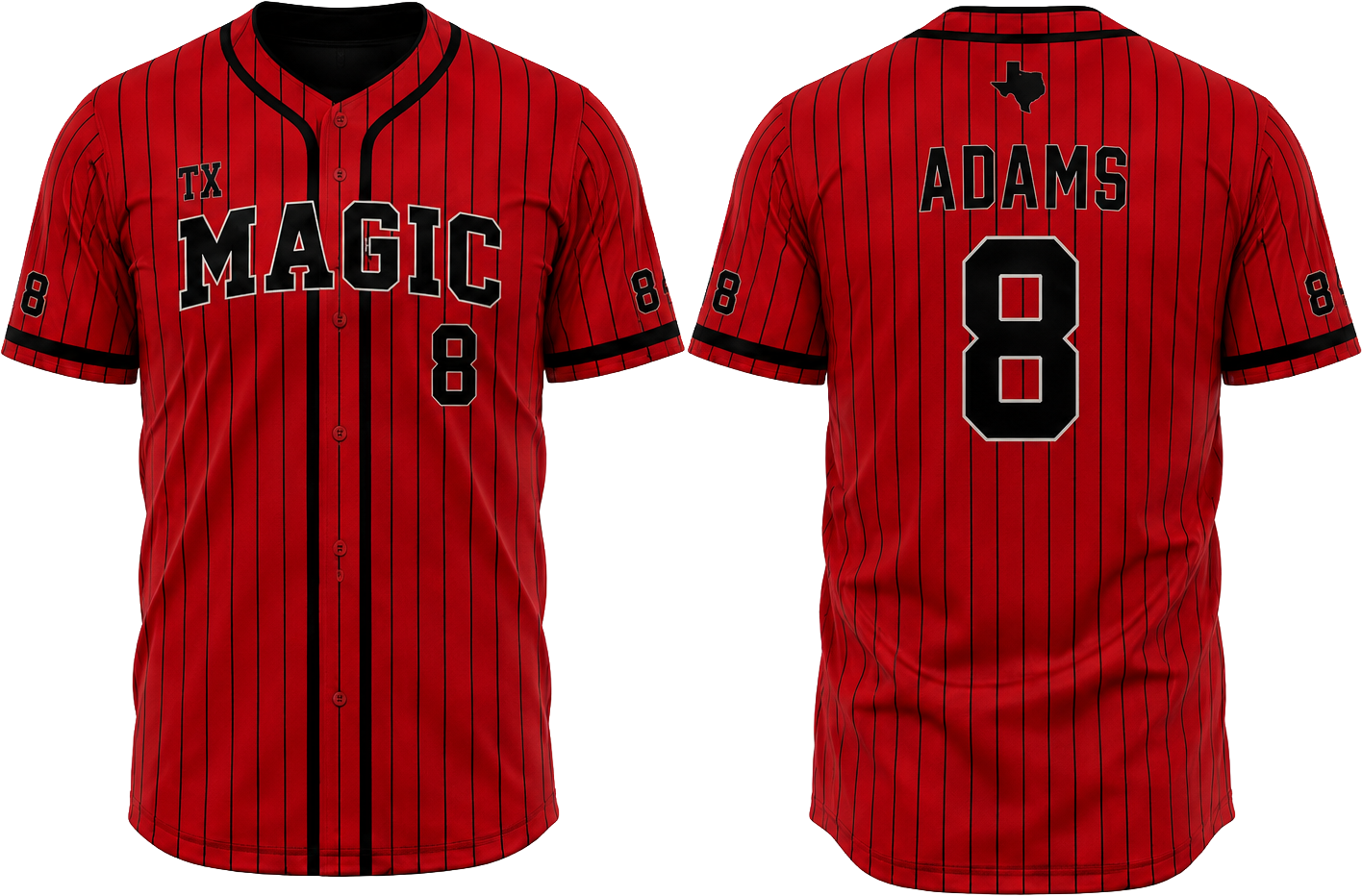 Texas Magic Personalized Fan Jerseys